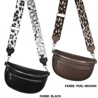 Bauchtasche Umhängetasche Crossbody-Bag Hüfttasche Kunstleder Italy-Design