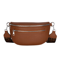 Bauchtasche Umhängetasche Crossbody-Bag Hüfttasche Kunstleder Italy-Design