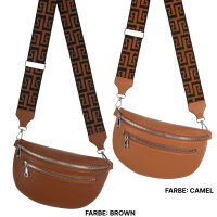 Bauchtasche Umhängetasche Crossbody-Bag Hüfttasche Kunstleder Italy-Design