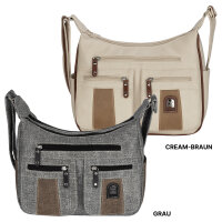 Damen Tasche Schultertasche Umhängetasche Crossover Bag Leder Optik Handtasche