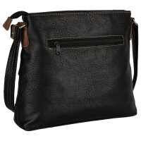 Damen Tasche Schultertasche Umhängetasche Crossover Bag Leder Optik Handtasche