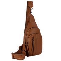 Brusttasche Umhängetasche Schultertasche Cross Body Bag Kunstleder Italy-Design