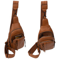 Brusttasche Umhängetasche Schultertasche Cross Body Bag Kunstleder Italy-Design