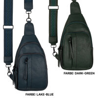 Brusttasche Umhängetasche Schultertasche Cross Body Bag Kunstleder Italy-Design