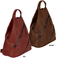 Damen Cityrucksack Damenrucksack Stadt Bodybag Rucksack Backpack Kunstleder