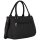 Damen Tasche Schultertasche Umhängetasche Crossover Bag Leder Optik Handtasche BLACK