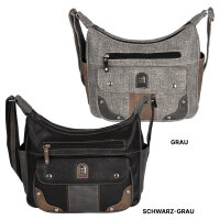 Damen Tasche Schultertasche Umhängetasche Crossover Bag Leder Optik Handtasche