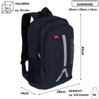18L Rucksack Sportrucksack Sport Reisen Arbeit Freizeit...