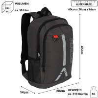 18L Rucksack Sportrucksack Sport Reisen Arbeit Freizeit...