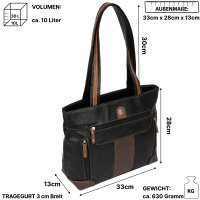 Damen Tasche Schultertasche Shopper Henkeltasche...