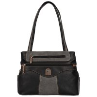 Damen Tasche Schultertasche Shopper Henkeltasche Handtasche Leder Optik