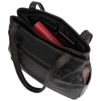 Damen Tasche Schultertasche Shopper Henkeltasche Handtasche Leder Optik