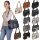 Damen Tasche Schultertasche Shopper Henkeltasche Handtasche Leder Optik