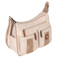 Damen Tasche Schultertasche Umhängetasche Crossover Bag Leder Optik Handtasche