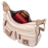 Damen Tasche Schultertasche Umhängetasche Crossover Bag Leder Optik Handtasche