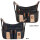 Damen Tasche Schultertasche Umhängetasche Crossover Bag Leder Optik Handtasche