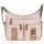 Damen Tasche Schultertasche Umhängetasche Crossover Bag Leder Optik Handtasche