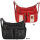 Damen Tasche Schultertasche Umhängetasche Crossover Bag Leder Optik Handtasche