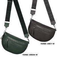 Bauchtasche Umhängetasche Crossbody-Bag Hüfttasche Kunstleder Italy-Design