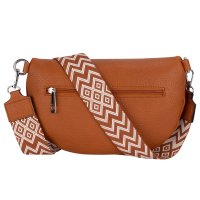 Bauchtasche Umhängetasche Crossbody-Bag Hüfttasche Kunstleder Italy-Design