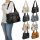 Damen Tasche Schultertasche Shopper Henkeltasche Handtasche Leder Optik