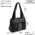 Damen Tasche Schultertasche Shopper Henkeltasche Handtasche Leder Optik