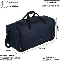 40 L Reisetasche Saunatasche Sporttasche Fitnesstasche Damen Herren