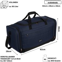 60 L Reisetasche Saunatasche Sporttasche Fitnesstasche Damen Herren