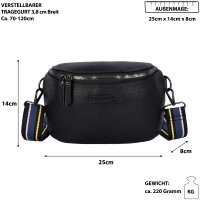 Bauchtasche Crossbody-Bag Umhängetasche Kunstleder Italy-Design