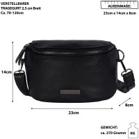 Bauchtasche Crossbody-Bag Umhängetasche Kunstleder...