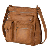 Jennifer Jones Damentasche Umhängetasche Handtasche Schultertasche COGNAC