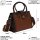 Damen Tasche Schultertasche Shopper Henkeltasche Handtasche Leder Optik