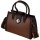 Damen Tasche Schultertasche Shopper Henkeltasche Handtasche Leder Optik