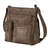 Jennifer Jones Damentasche Umhängetasche Handtasche Schultertasche BRAUN