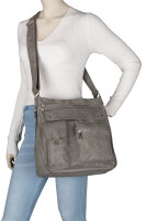 Jennifer Jones Damentasche Umhängetasche Handtasche Schultertasche GRAU