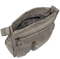 Jennifer Jones Damentasche Umhängetasche Handtasche Schultertasche GRAU