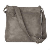 Jennifer Jones Damentasche Umhängetasche Handtasche Schultertasche GRAU
