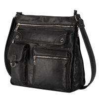Jennifer Jones Damentasche Umhängetasche Handtasche Schultertasche SCHWARZ