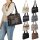 Damen Tasche Schultertasche Shopper Henkeltasche Handtasche Leder Optik