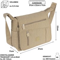 Damen Tasche Schultertasche Umhängetasche Crossover...