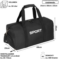 30 L Reisetasche Saunatasche Sporttasche Fitnesstasche Damen Herren Kinder (626)