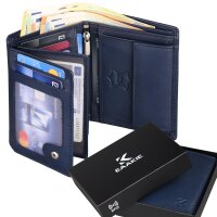 Leder Geldbörse Herren Portemonnaie RFID Hochformat Geldbeutel Echtleder