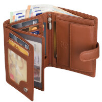 Leder Geldbörse Herren Portemonnaie RFID Hochformat Geldbeutel Echtleder
