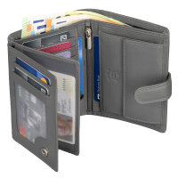 Leder Geldbörse Herren Portemonnaie RFID Hochformat Geldbeutel Echtleder