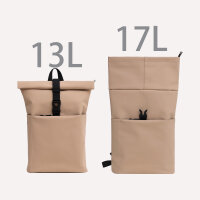 Cityrucksack RollTop Rucksack Freizeitrucksack Herren Damen Wasserabweisend