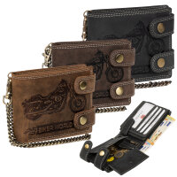 Leder Geldbörse Herren RFID Portemonnaie Echtleder...