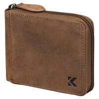 Leder Geldbörse Herren Portemonnaie RFID Querformat...