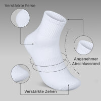Sneakersocken Sportsocken Unisex Socken 5/10/20/30 PaarTennissocken Baumwolle