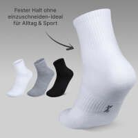 Sneakersocken Sportsocken Unisex Socken 5/10/20/30 PaarTennissocken Baumwolle