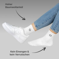 Sportsocken Unisex Tennissocken mit Smiley - Baumwolle...
